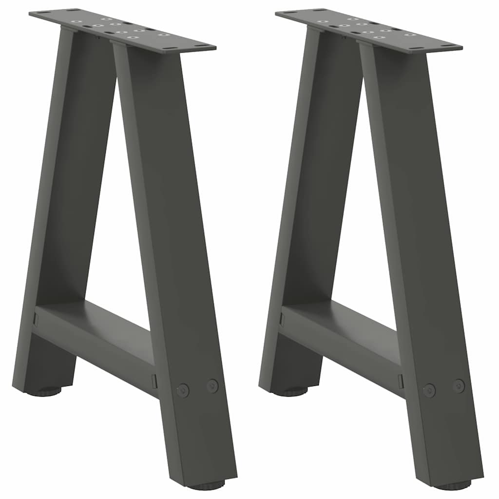 Salontafelpoten 2 st A-vormig 50x(42-43) cm staal antraciet is nu te koop bij PeponiXL, paradijselijk wonen!