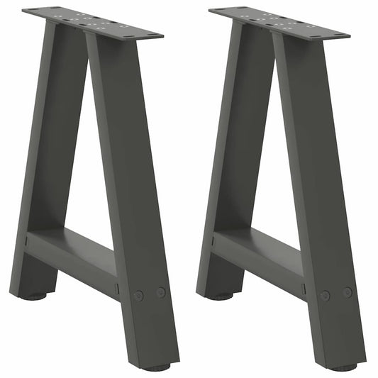 Salontafelpoten 2 st A-vormig 50x(42-43) cm staal antraciet is nu te koop bij PeponiXL, paradijselijk wonen!
