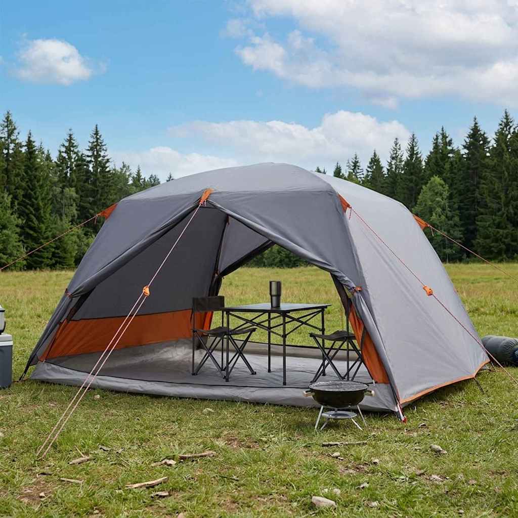 Backpacking Tent Grijs en Oranje 4-persoons is nu te koop bij PeponiXL, paradijselijk wonen!