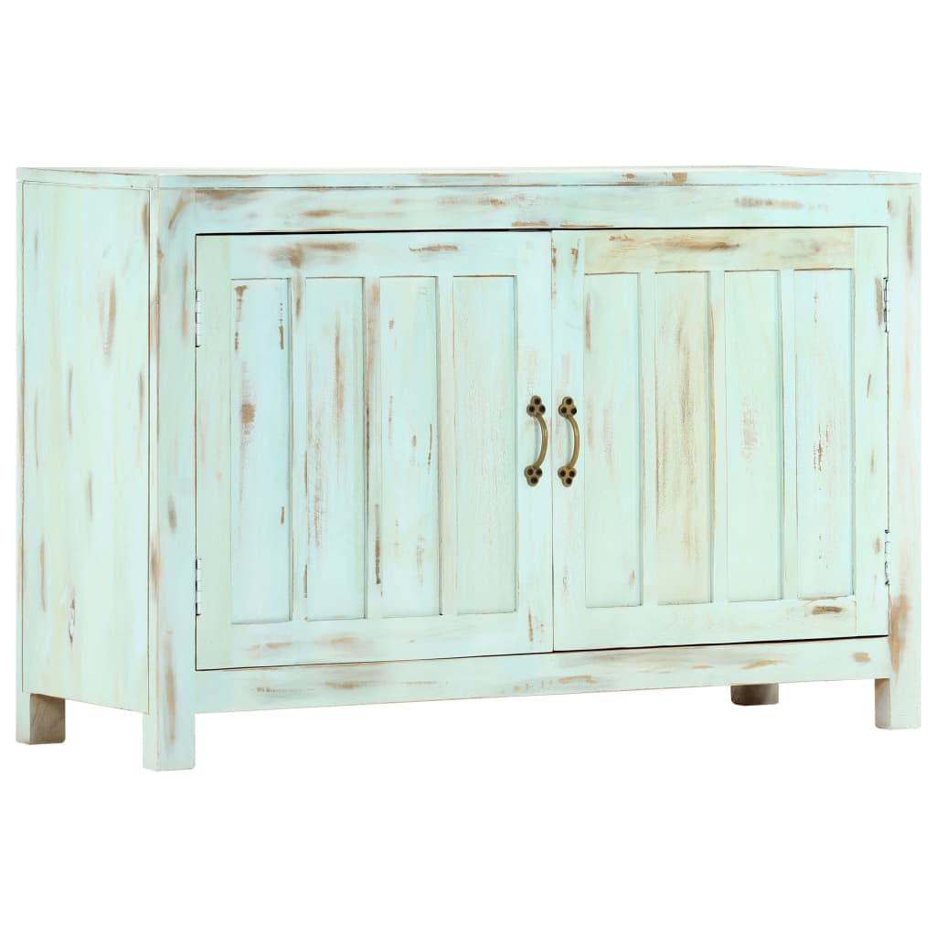 Dressoir 110x35x70 cm massief mangohout lichtblauw is nu te koop bij PeponiXL, paradijselijk wonen!