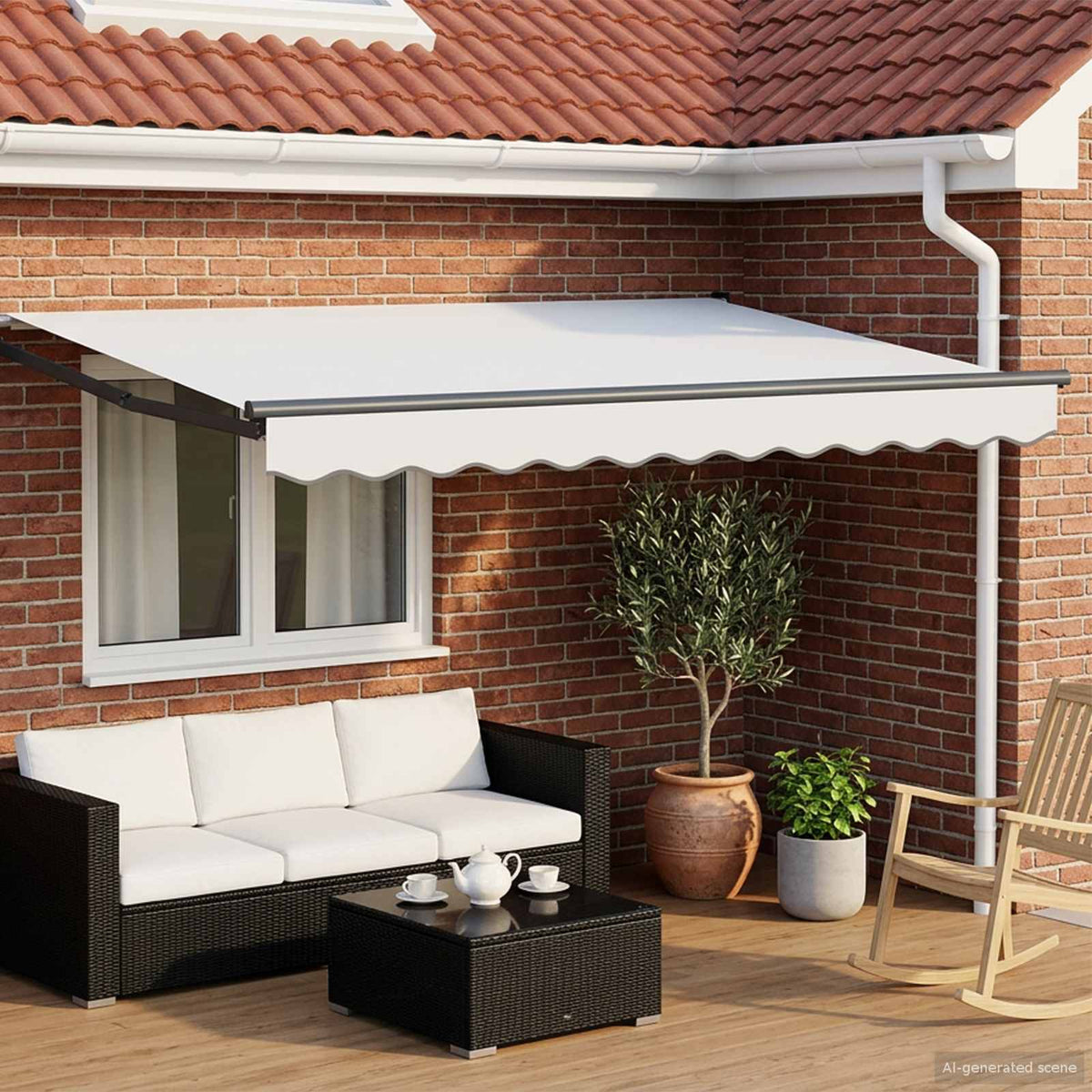 Elektrisch Uittrekbaar Zonnescherm 3 x 2,5 m is nu te koop bij PeponiXL, paradijselijk wonen!