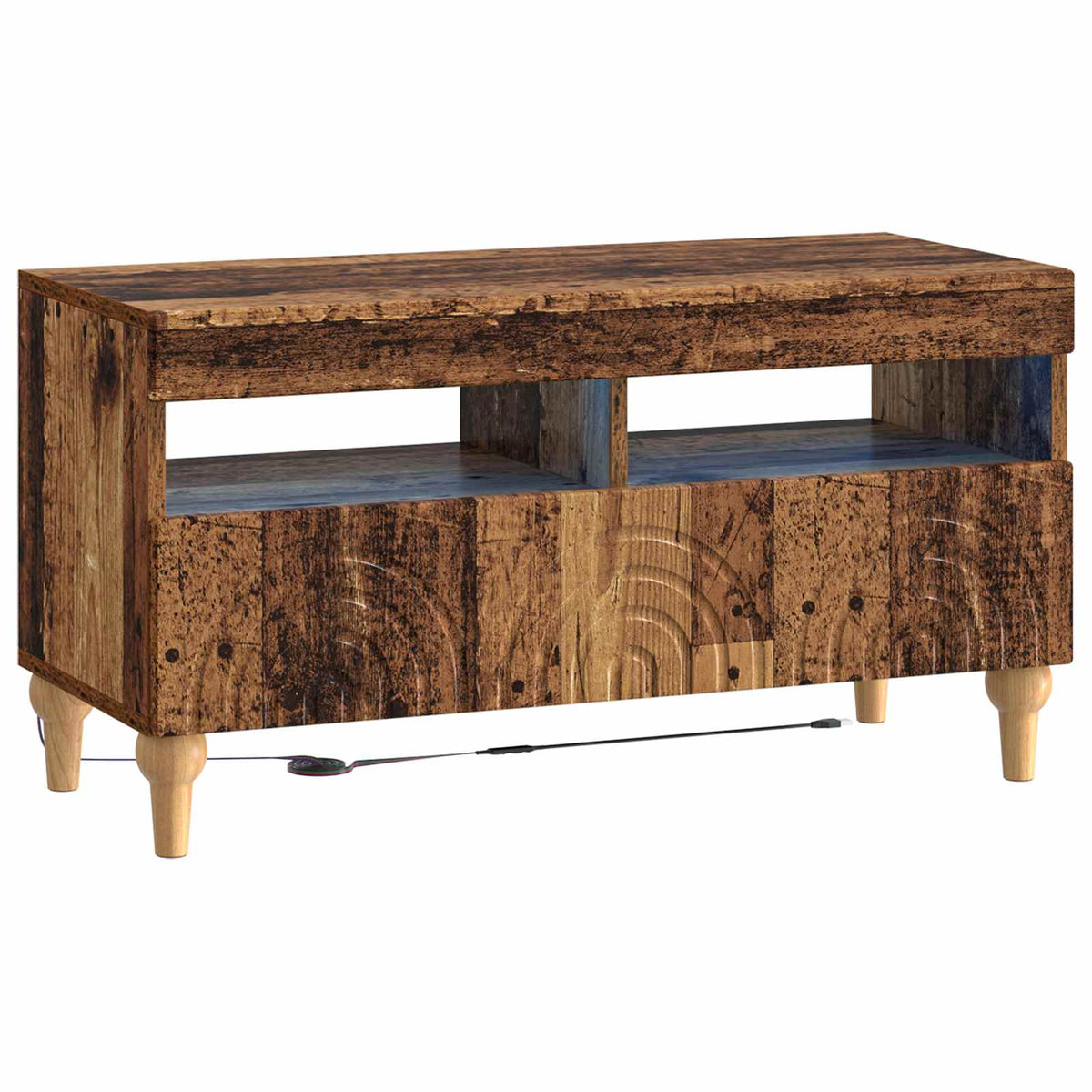 LED tv-meubel Oud hout Bewerkt hout is nu te koop bij PeponiXL, paradijselijk wonen!