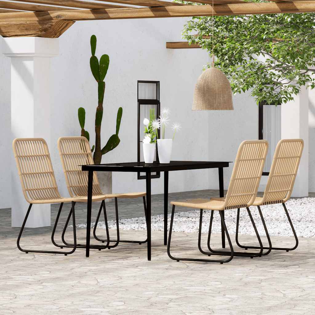 5-delige Tuinset eikenkleurig is nu te koop bij PeponiXL, paradijselijk wonen!