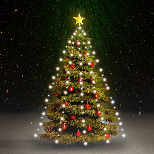 Kerstboomverlichting met 150 LED's koudwit net 150 cm is nu te koop bij PeponiXL, paradijselijk wonen!