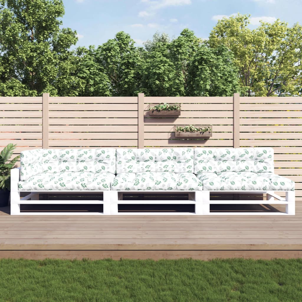 Palletkussens 7 st bladpatroon stof is nu te koop bij PeponiXL, paradijselijk wonen!