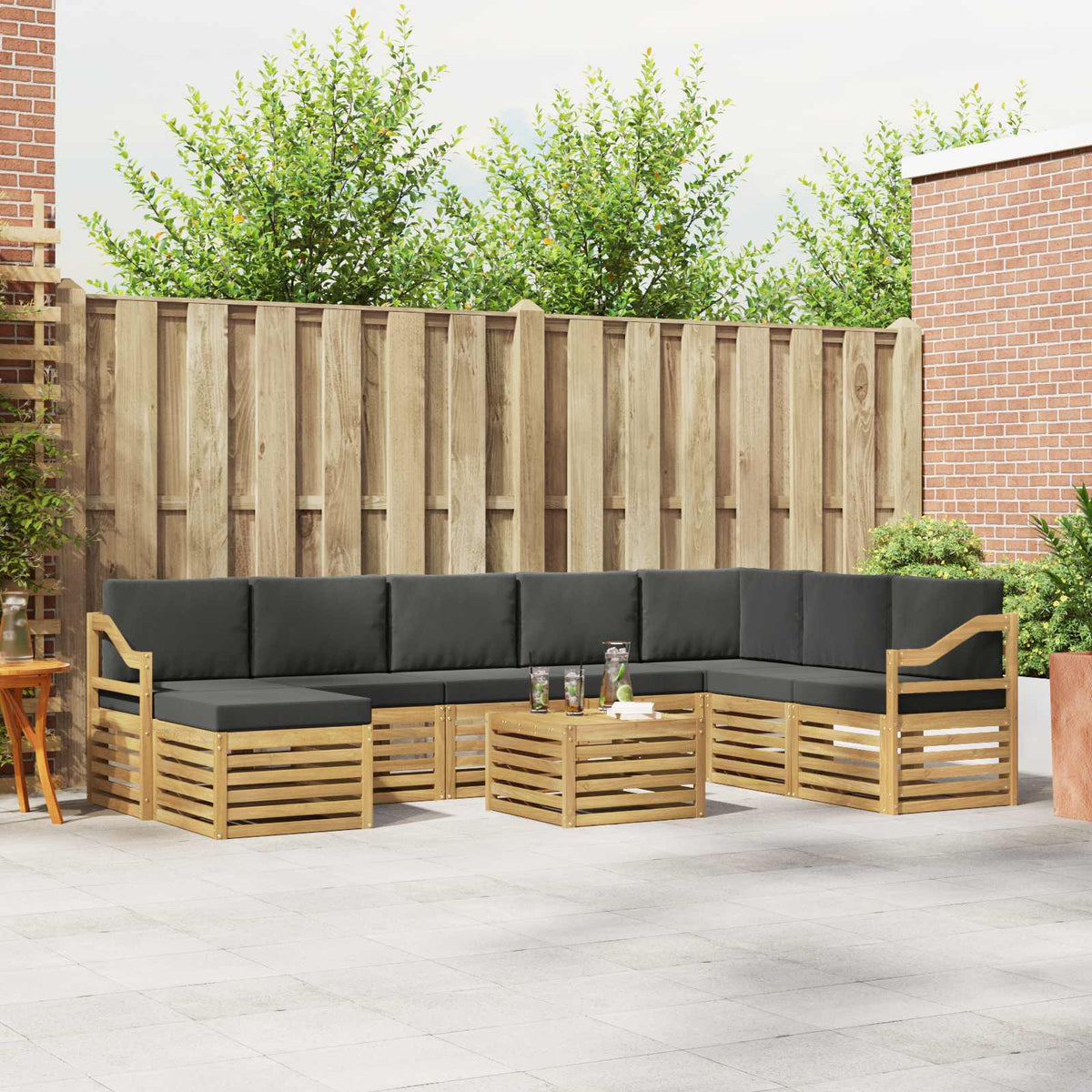 Sofa-Sets Massief Acaciahout is nu te koop bij PeponiXL, paradijselijk wonen!
