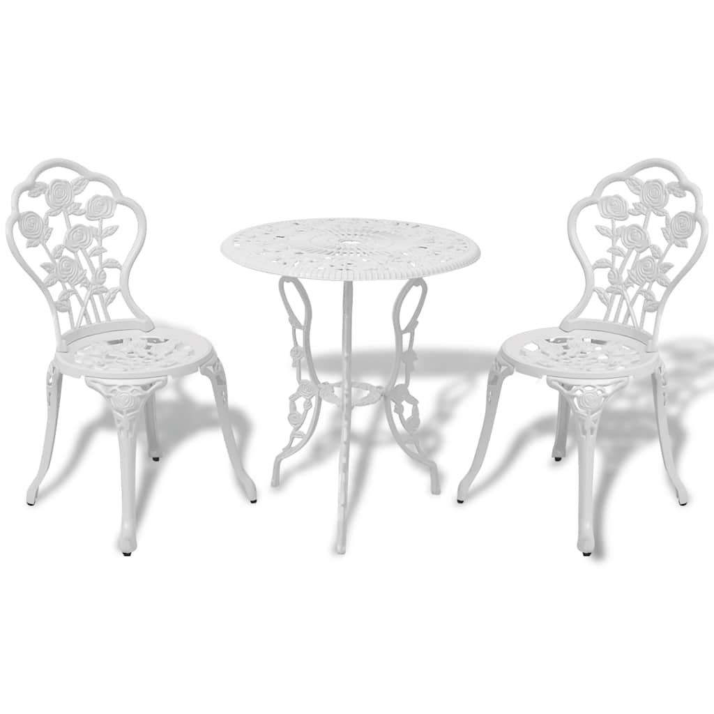 3-delige Bistroset gietaluminium wit is nu te koop bij PeponiXL, paradijselijk wonen!