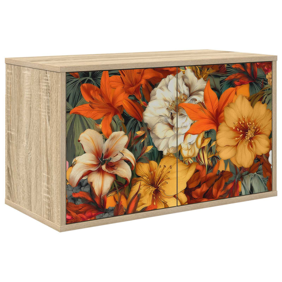 Wandgemonteerd tv-meubel GENNEP 69 x 33 x 40 cm Sonoma Eiken is nu te koop bij PeponiXL, paradijselijk wonen!