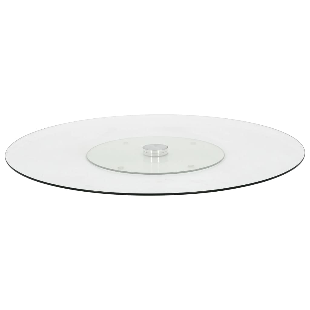 Serveerbord draaiend 60 cm gehard glas transparant is nu te koop bij PeponiXL, paradijselijk wonen!
