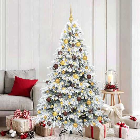Kunstkerstboom met 300 LED met standaard Wit 180 cm PE en PVC is nu te koop bij PeponiXL, paradijselijk wonen!