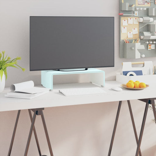Tv-meubel/monitorverhoger 40x25x11 cm glas groen groen is nu te koop bij PeponiXL, paradijselijk wonen!