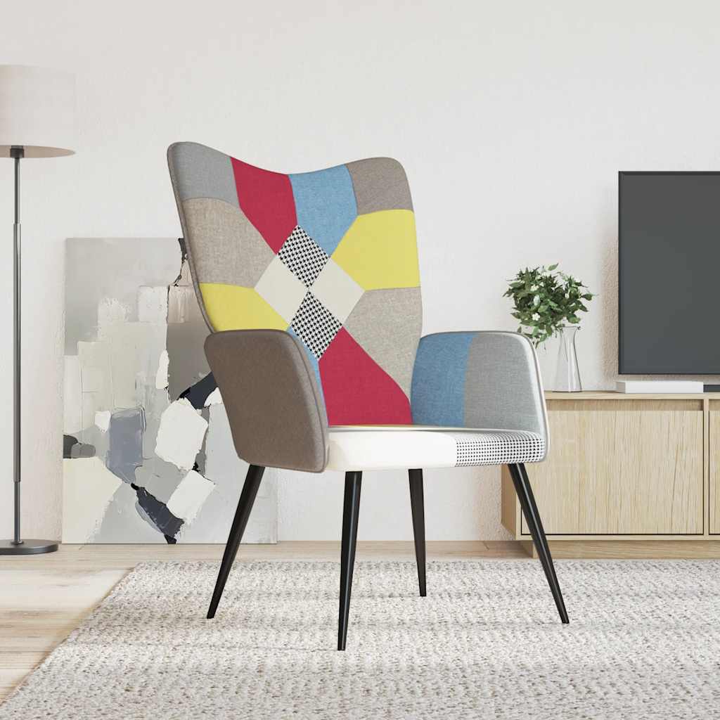 Relaxstoel patchwork stof is nu te koop bij PeponiXL, paradijselijk wonen!