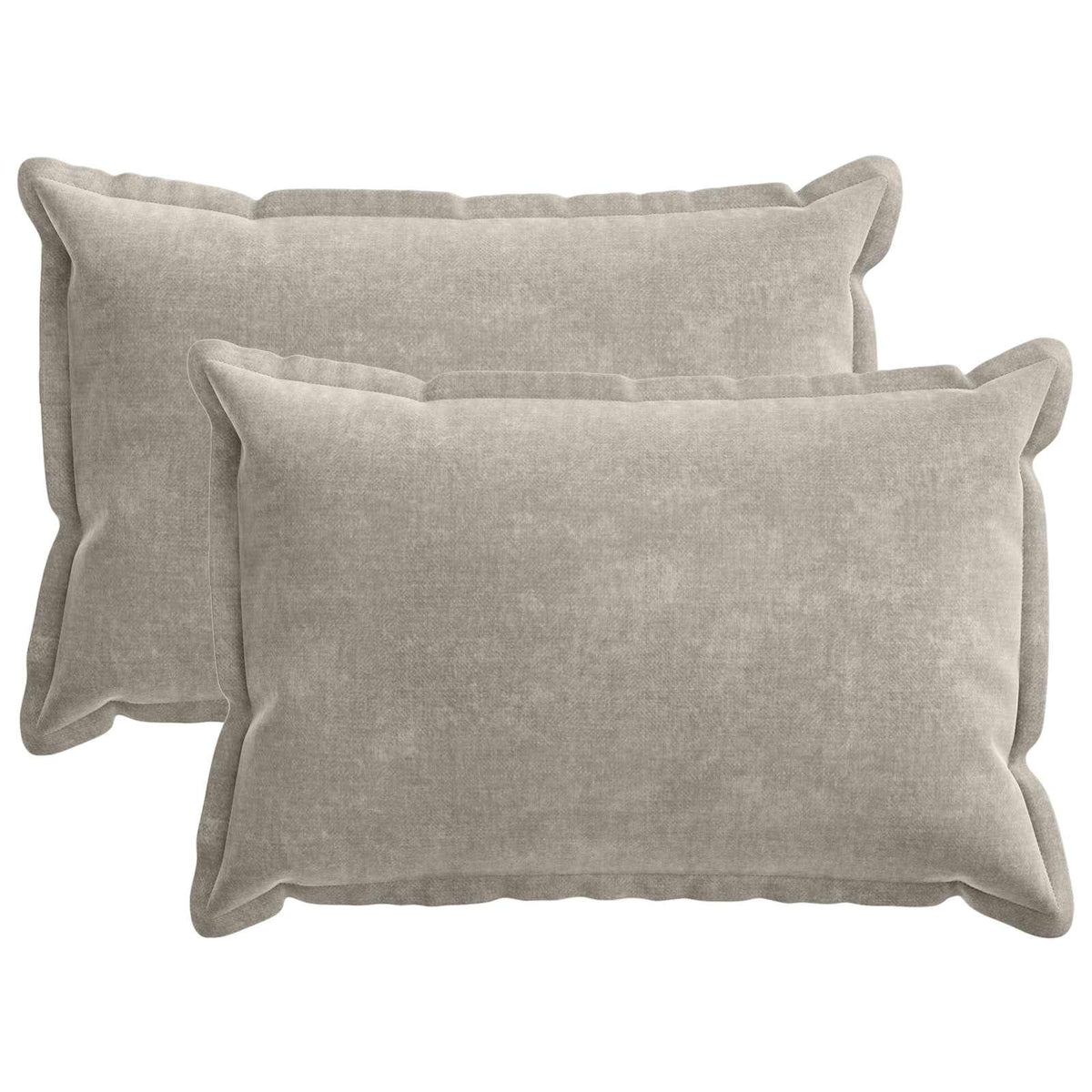 Kussensloop 2 st HOUTEN Lichtgrijs 30 x 50 cm Chenille Stof is nu te koop bij PeponiXL, paradijselijk wonen!