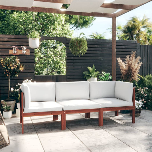 3-zits tuinbank met kussen acaciahout & touw is nu te koop bij PeponiXL, paradijselijk wonen!