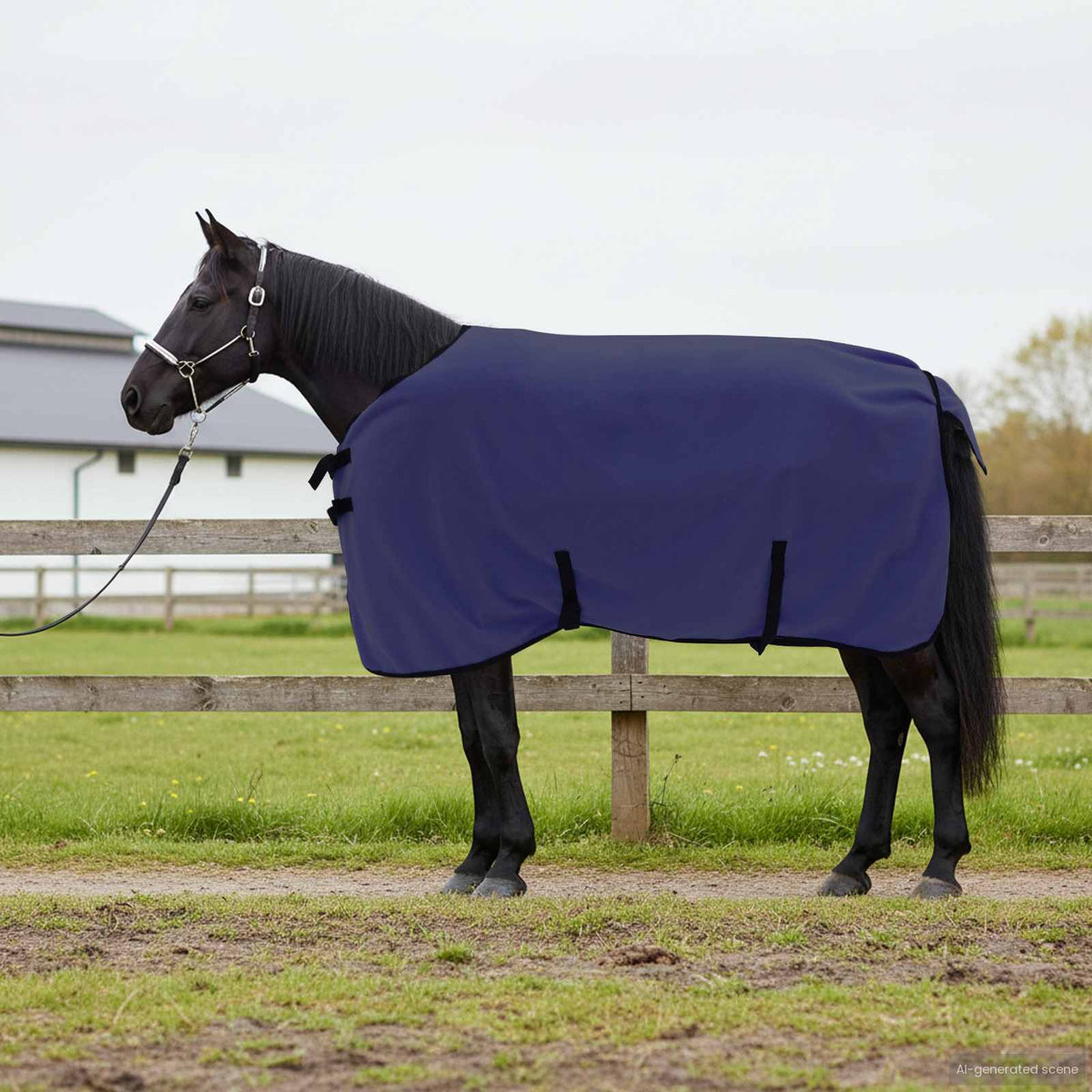 Paardendeken Marineblauw 105 cm Polyester is nu te koop bij PeponiXL, paradijselijk wonen!