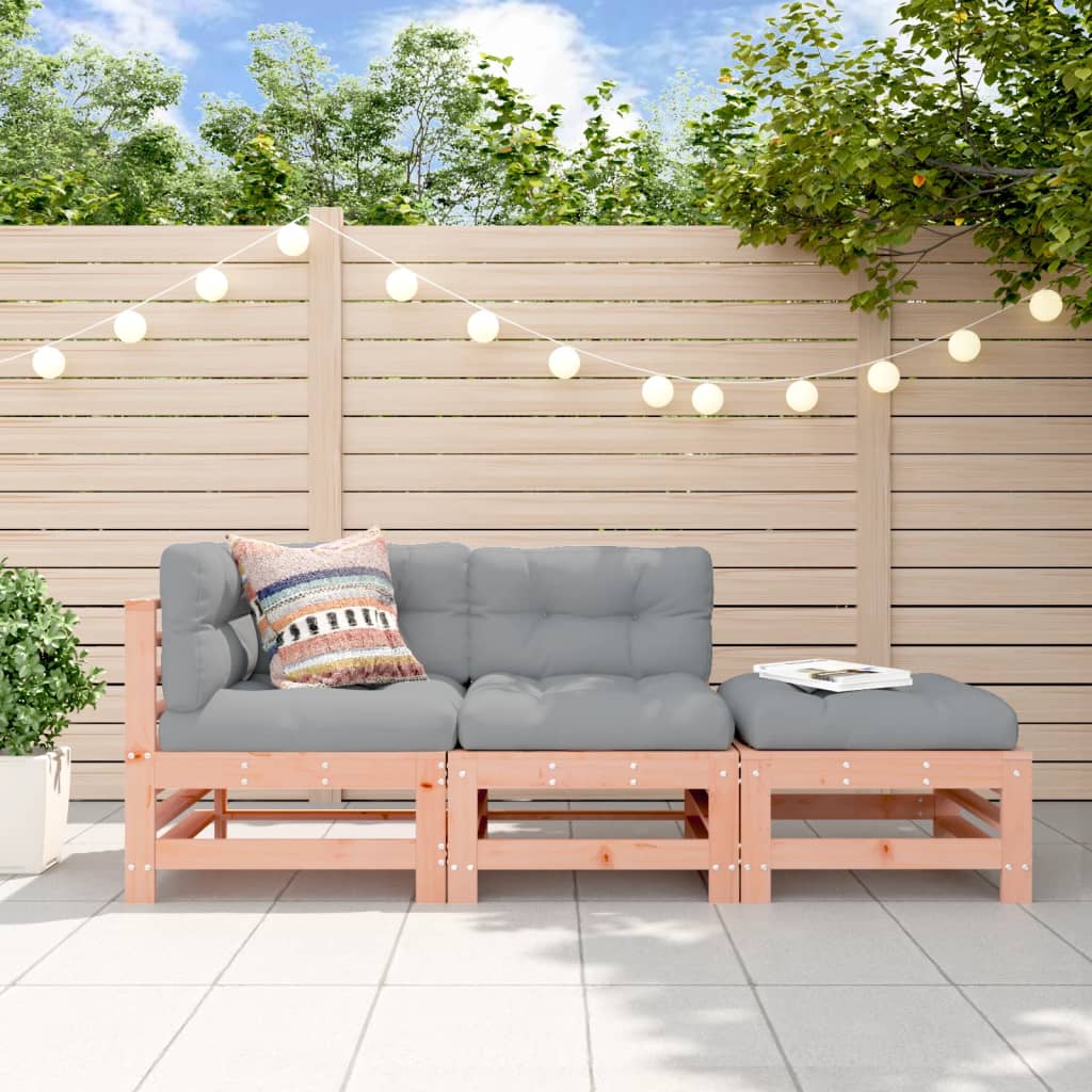 3-delige Loungeset massief douglashout is nu te koop bij PeponiXL, paradijselijk wonen!