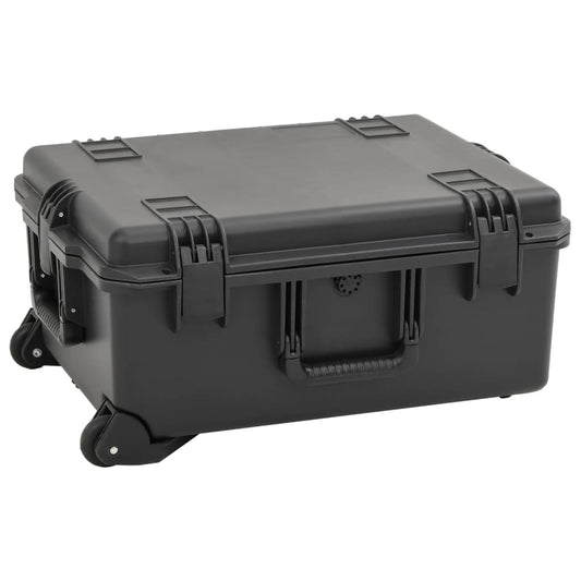 Flightcase draagbaar 62,5x50x28,5 cm PP zwart is nu te koop bij PeponiXL, paradijselijk wonen!