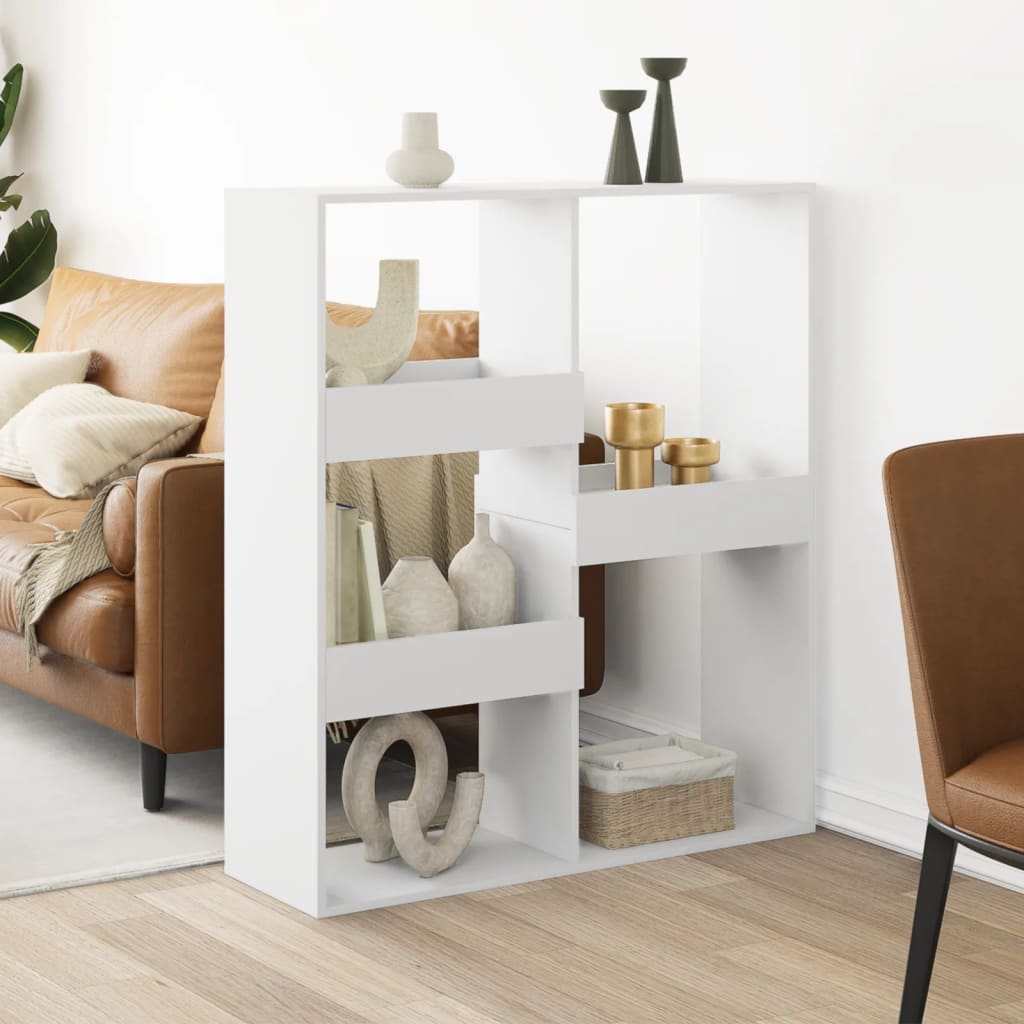 Kamerscherm 100x33x115 cm bewerkt hout wit is nu te koop bij PeponiXL, paradijselijk wonen!