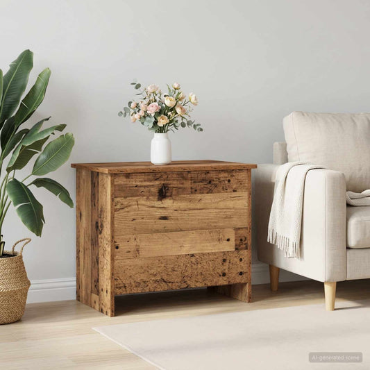Opbergkist met opslag Oud hout 60 x 40 x 50 cm Bewerkt hout is nu te koop bij PeponiXL, paradijselijk wonen!