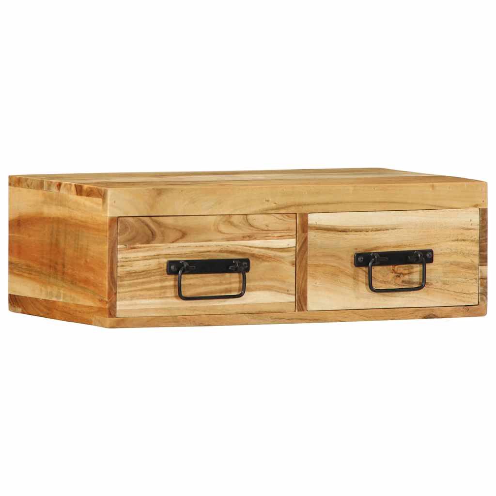 Tv-meubel wandmontage 60x30x19 cm massief acaciahout is nu te koop bij PeponiXL, paradijselijk wonen!
