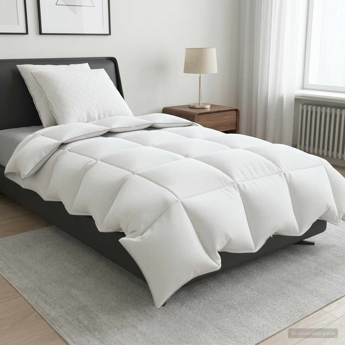 90% ganzen dons dekbedset FULDA 3 st 140 x 220 cm 210 GSM Wit is nu te koop bij PeponiXL, paradijselijk wonen!