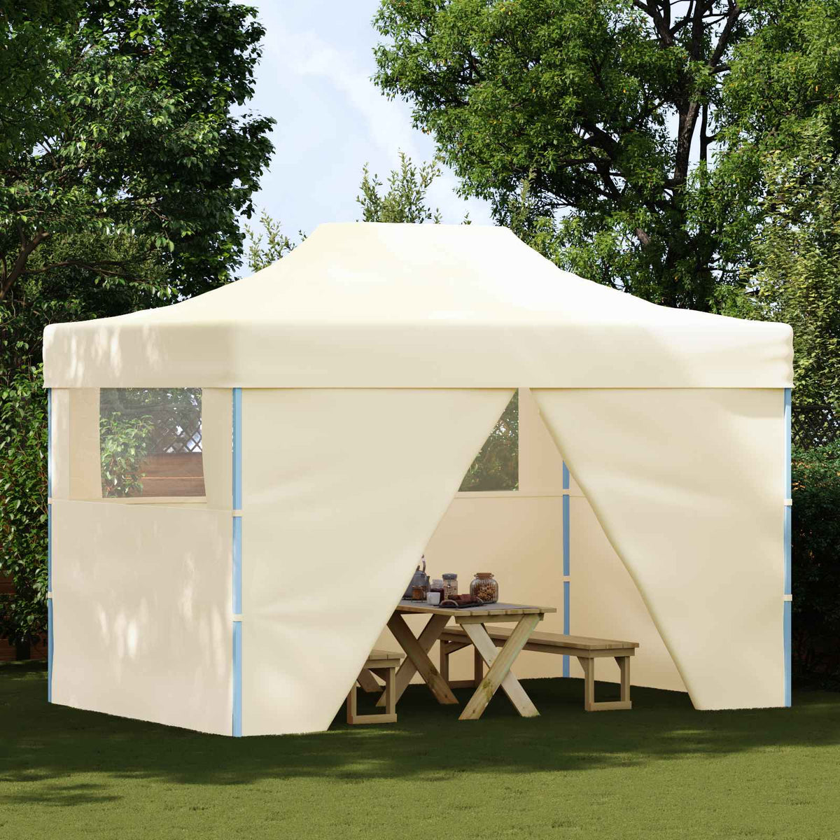 Partytent Crème 280 x 410 x 315 cm Oxford Stof is nu te koop bij PeponiXL, paradijselijk wonen!