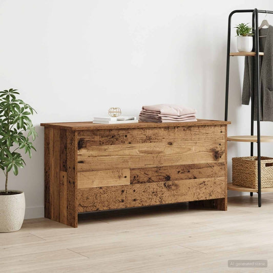 Opbergkist met opslag Oud hout 100 x 40 x 50 cm Bewerkt hout is nu te koop bij PeponiXL, paradijselijk wonen!