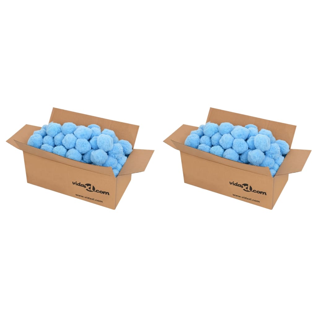 Zwembadfilterbolletjes antibacterieel 1400 g polyetheen blauw is nu te koop bij PeponiXL, paradijselijk wonen!