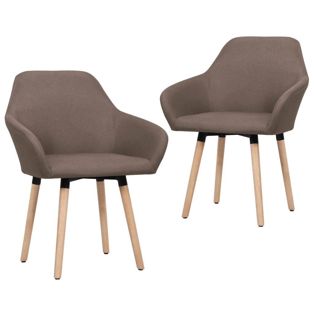 Eetkamerstoelen 2 st stof bruin is nu te koop bij PeponiXL, paradijselijk wonen!