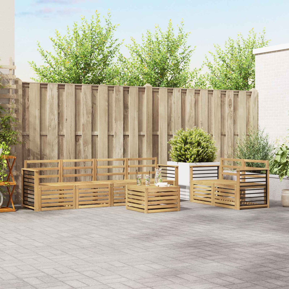 Sofa-Sets Massief Acaciahout is nu te koop bij PeponiXL, paradijselijk wonen!
