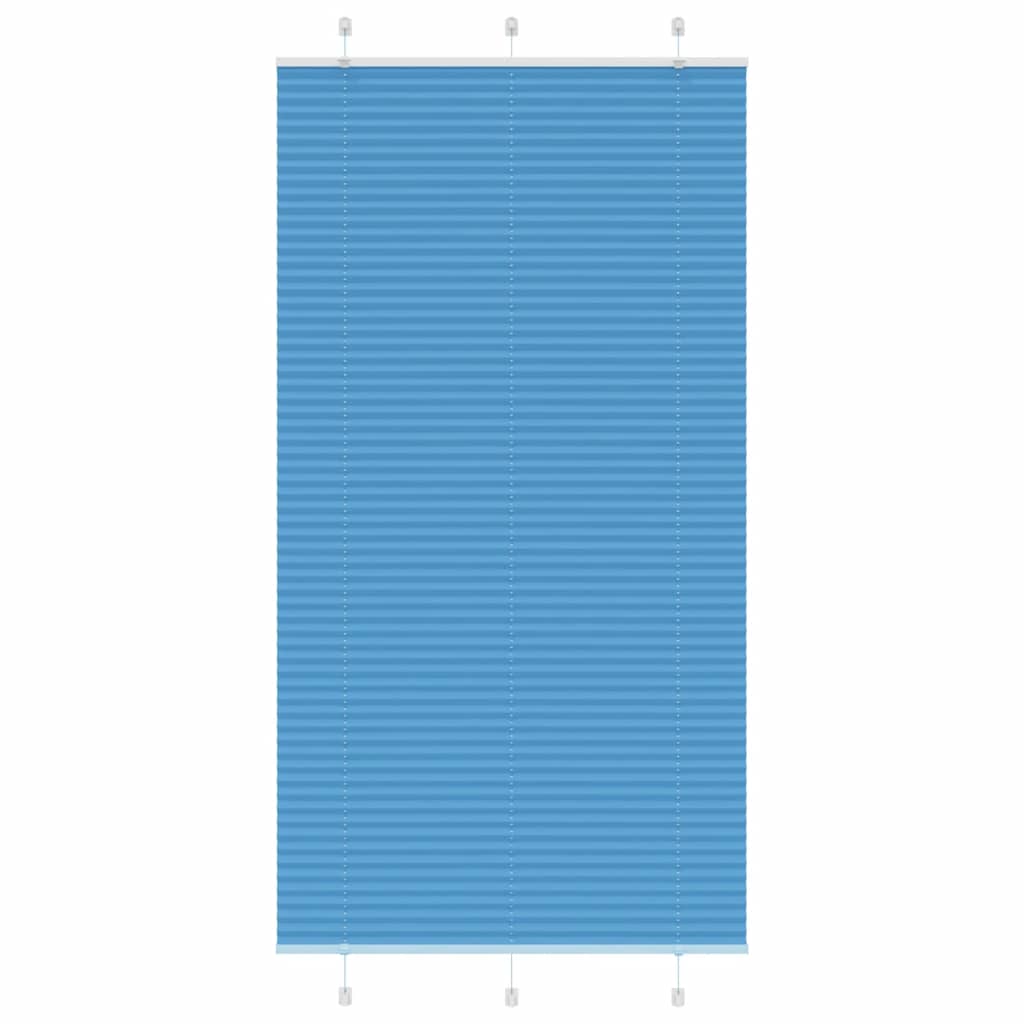 Plissé rolgordijn 105x200cm stofbreedte 104,4cm polyester blauw is nu te koop bij PeponiXL, paradijselijk wonen!