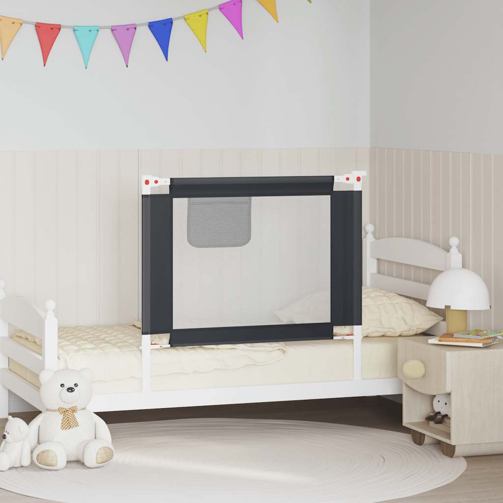 Bedhekje peuter 90x25 cm stof donkergrijs is nu te koop bij PeponiXL, paradijselijk wonen!