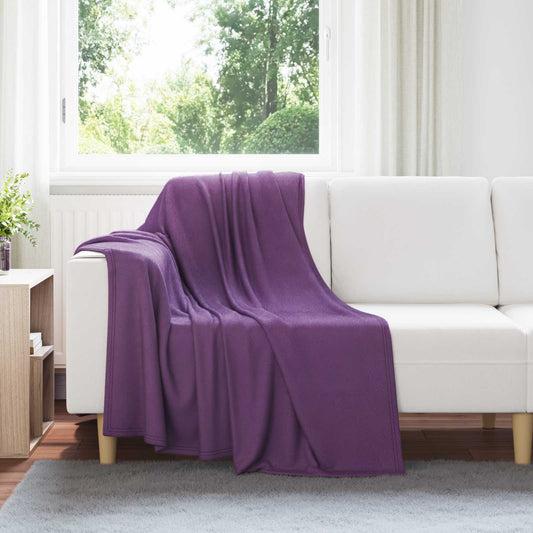 Gooi Deken Paars 170 x 130 cm Fleece is nu te koop bij PeponiXL, paradijselijk wonen!
