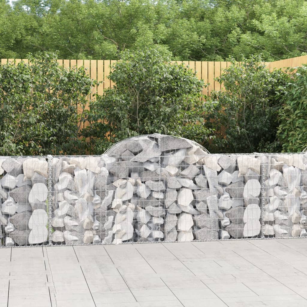 Schanskorven 50 st gewelfd 200x30x80/100 cm ijzer is nu te koop bij PeponiXL, paradijselijk wonen!