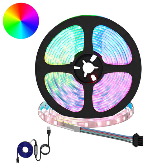 LED-strip 12 pcs Zwart en transparant 5500 mm is nu te koop bij PeponiXL, paradijselijk wonen!