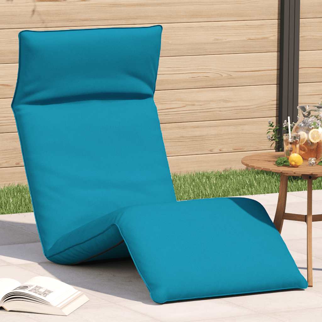 Ligstoel inklapbaar 175x54x8,5 cm oxford stof lichtblauw is nu te koop bij PeponiXL, paradijselijk wonen!
