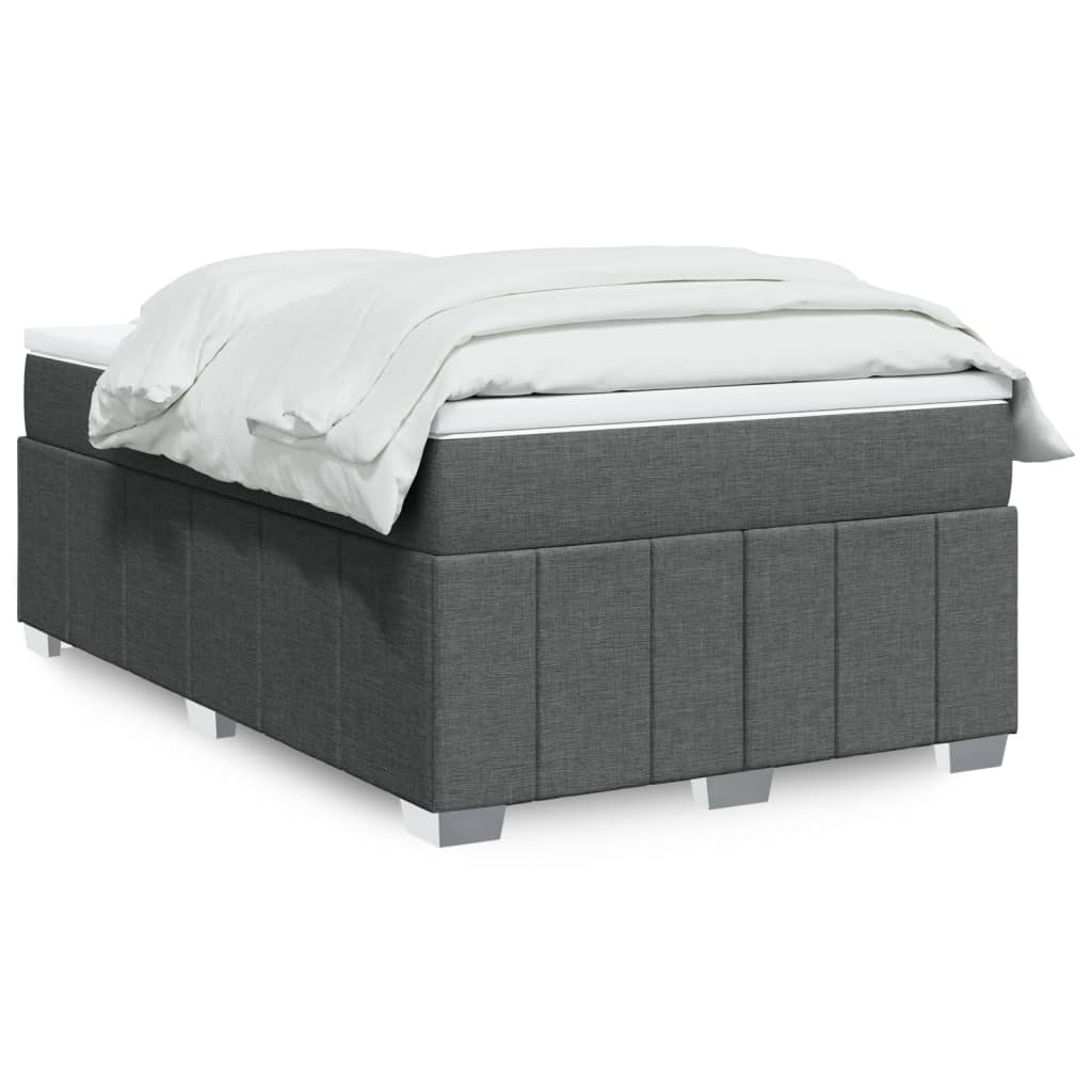 Boxspring met matras stof donkergrijs 120x190 cm is nu te koop bij PeponiXL, paradijselijk wonen!