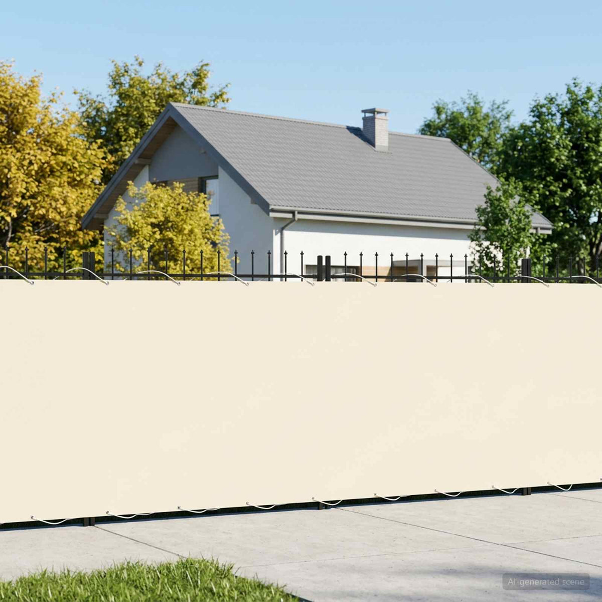 Balkon Privacy Scherm 1,8 x 15 m Stof met PU-coating is nu te koop bij PeponiXL, paradijselijk wonen!
