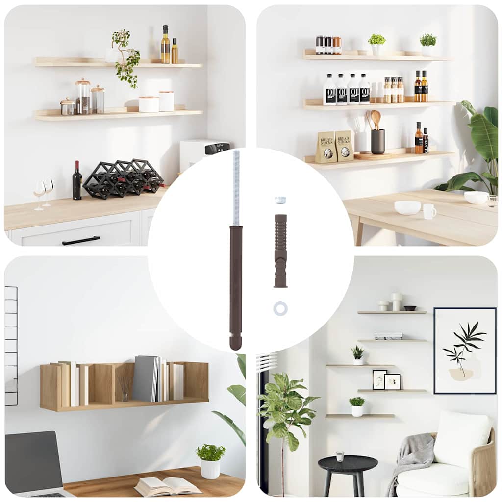Drijvende Plank Beugels 12 pcs Beige Ø12 x 190 mm Staal is nu te koop bij PeponiXL, paradijselijk wonen!