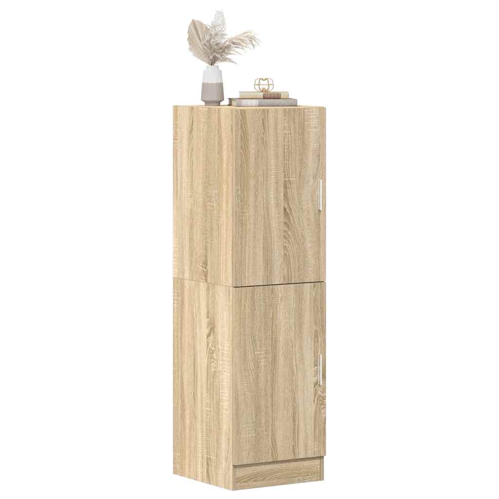 Keukenkast 38x41,5x131,5 cm bewerkt hout sonoma eikenkleurig is nu te koop bij PeponiXL, paradijselijk wonen!
