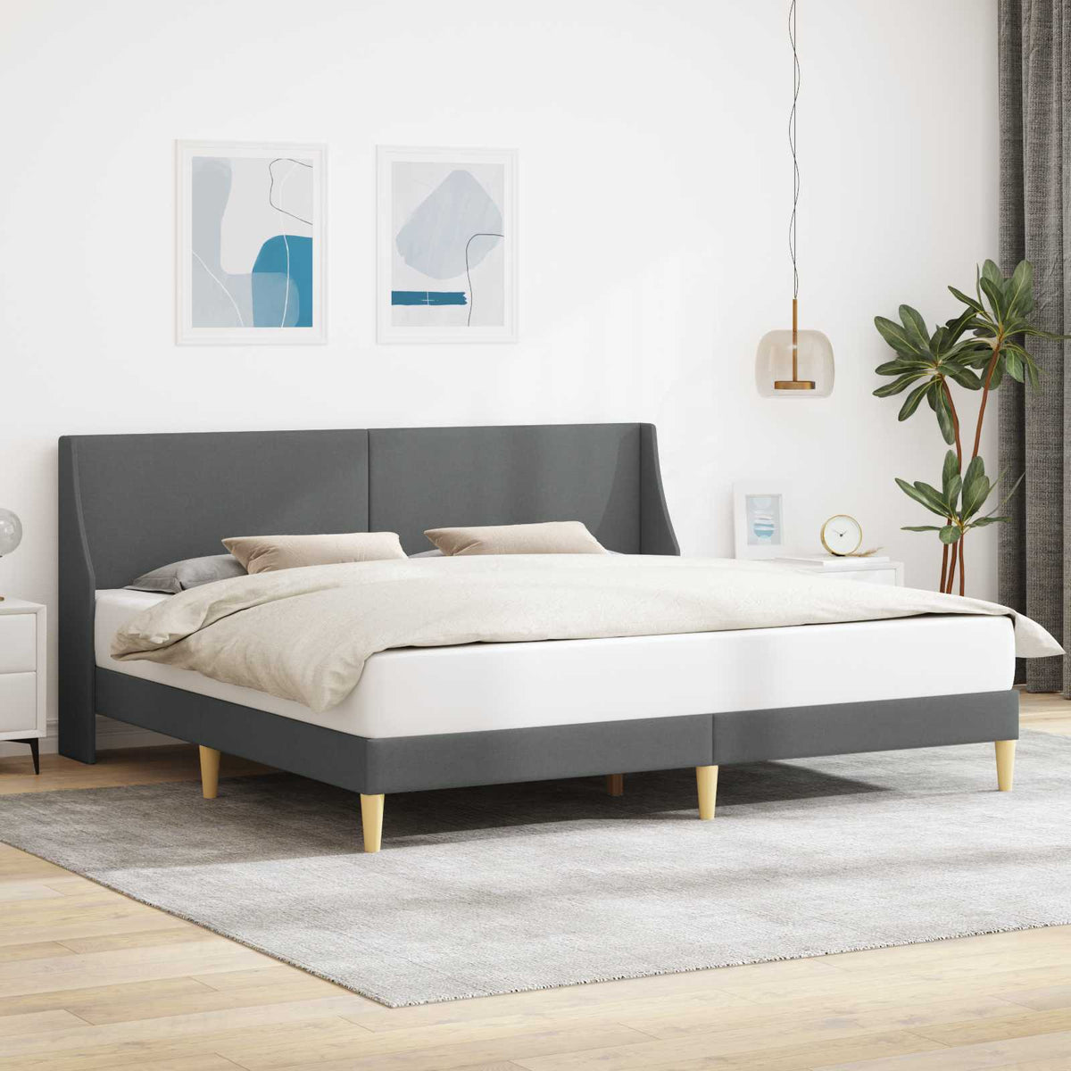 Bedframe met hoofdeinde aansluitplaat is nu te koop bij PeponiXL, paradijselijk wonen!