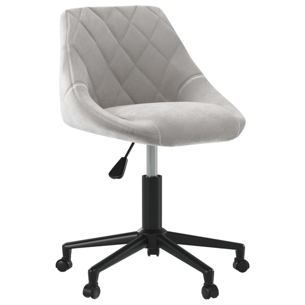 Eetkamerstoel draaibaar fluweel lichtgrijs is nu te koop bij PeponiXL, paradijselijk wonen!