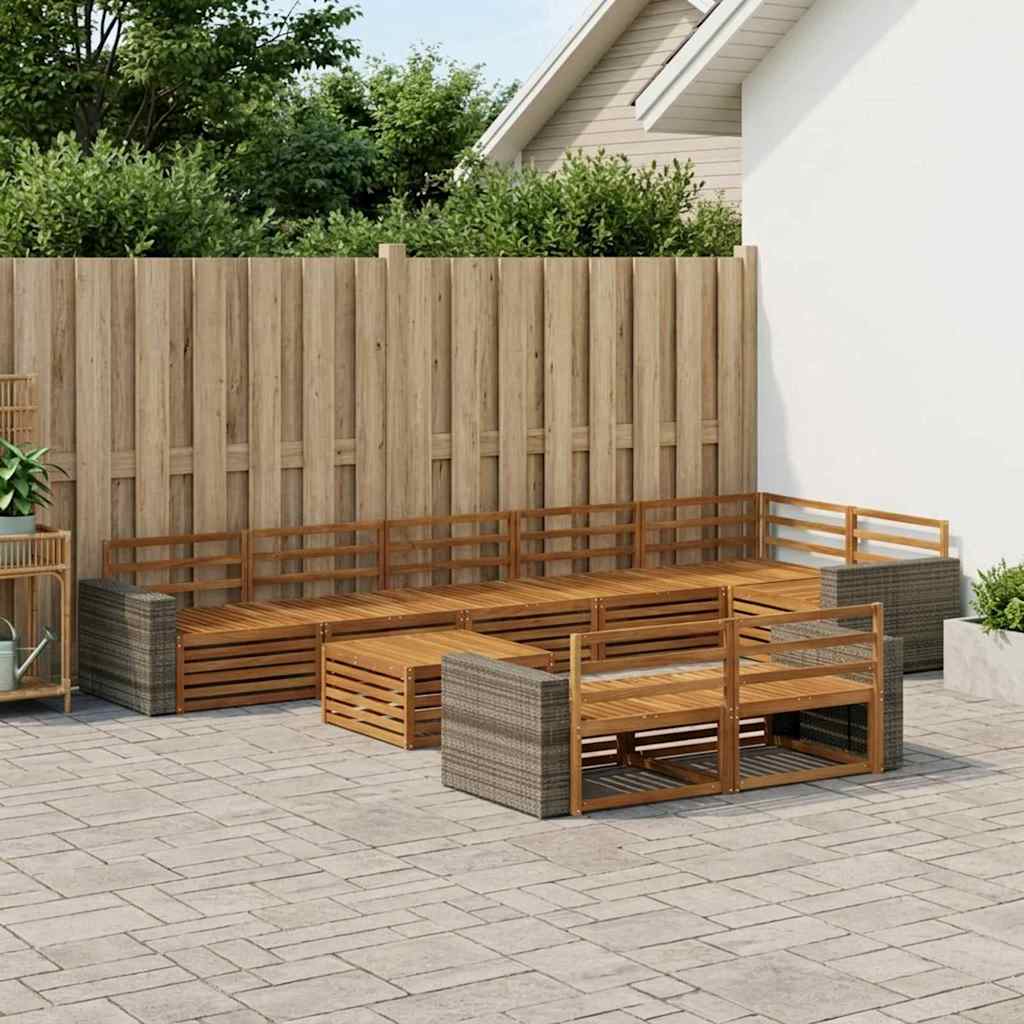 Buiten bankenset 9 pcs is nu te koop bij PeponiXL, paradijselijk wonen!