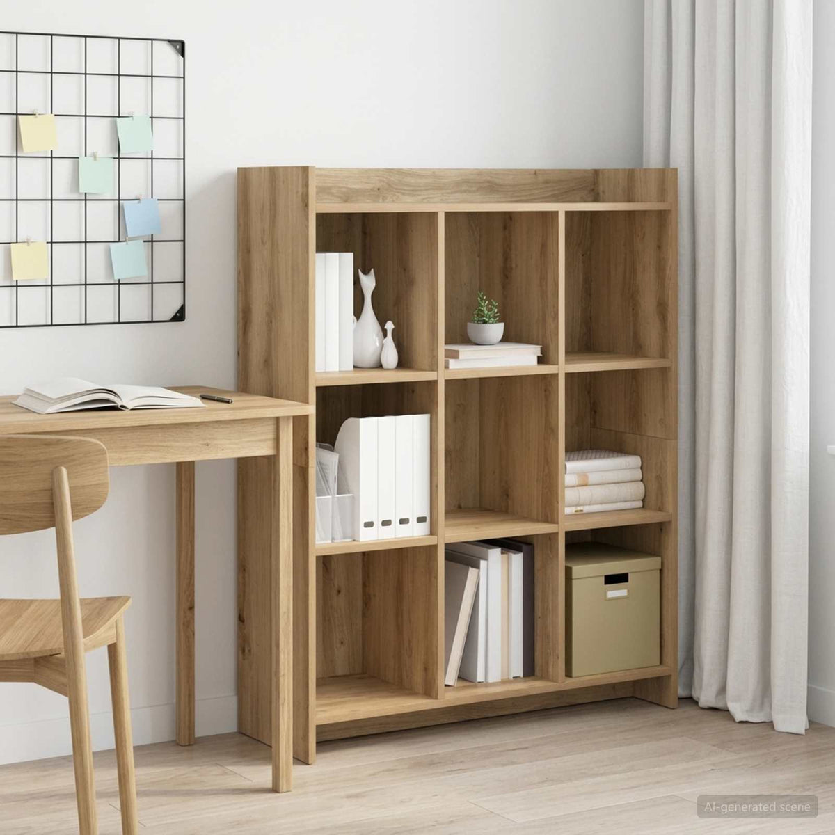 Boekenkast 9-laags 87,5 x 30 x 111 cm Bewerkt hout is nu te koop bij PeponiXL, paradijselijk wonen!