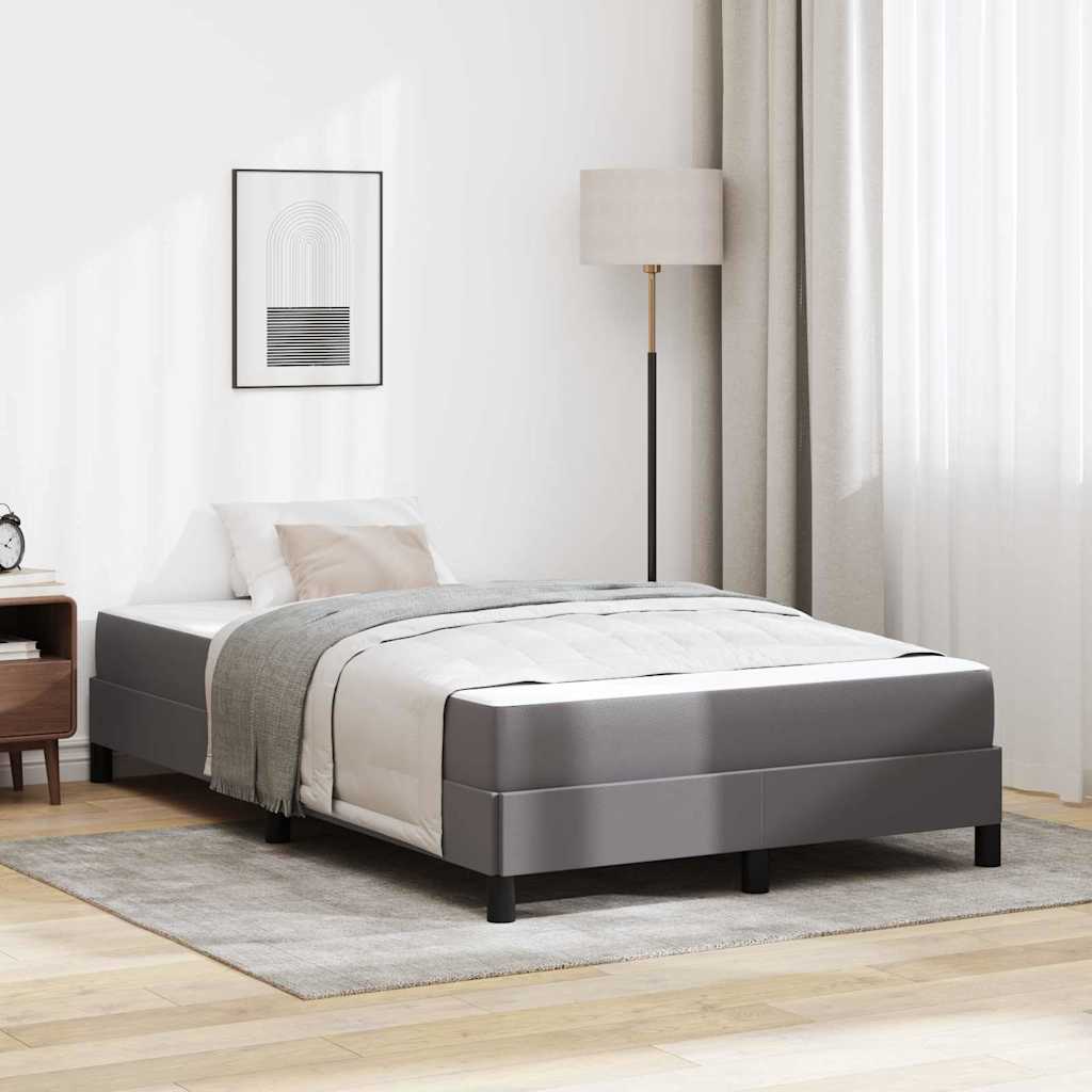 Bedframe met matras Grijs 120 x 200 cm Stof is nu te koop bij PeponiXL, paradijselijk wonen!
