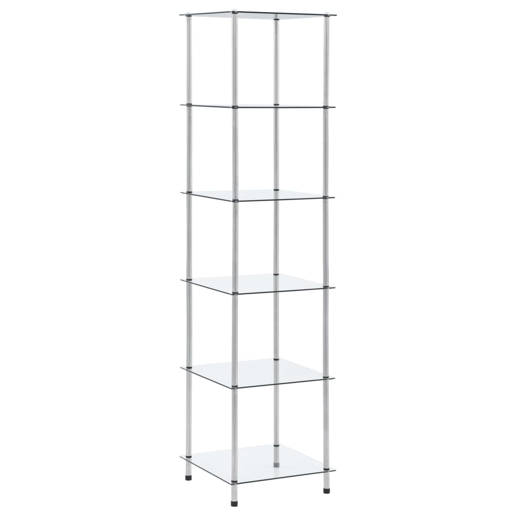 Kastje 6-laags 40x40x160 cm gehard glas transparant is nu te koop bij PeponiXL, paradijselijk wonen!