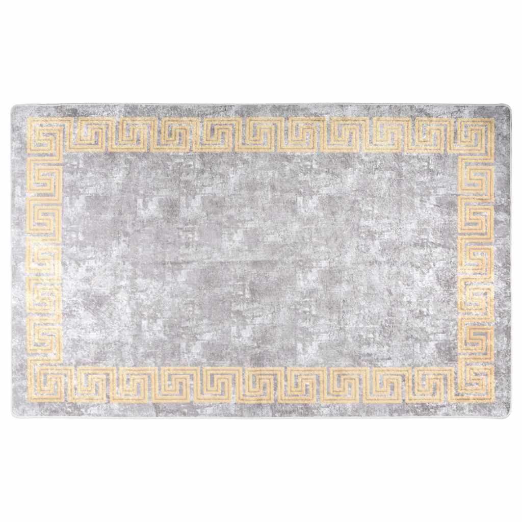Vloerkleed wasbaar 160x230 cm grijs is nu te koop bij PeponiXL, paradijselijk wonen!