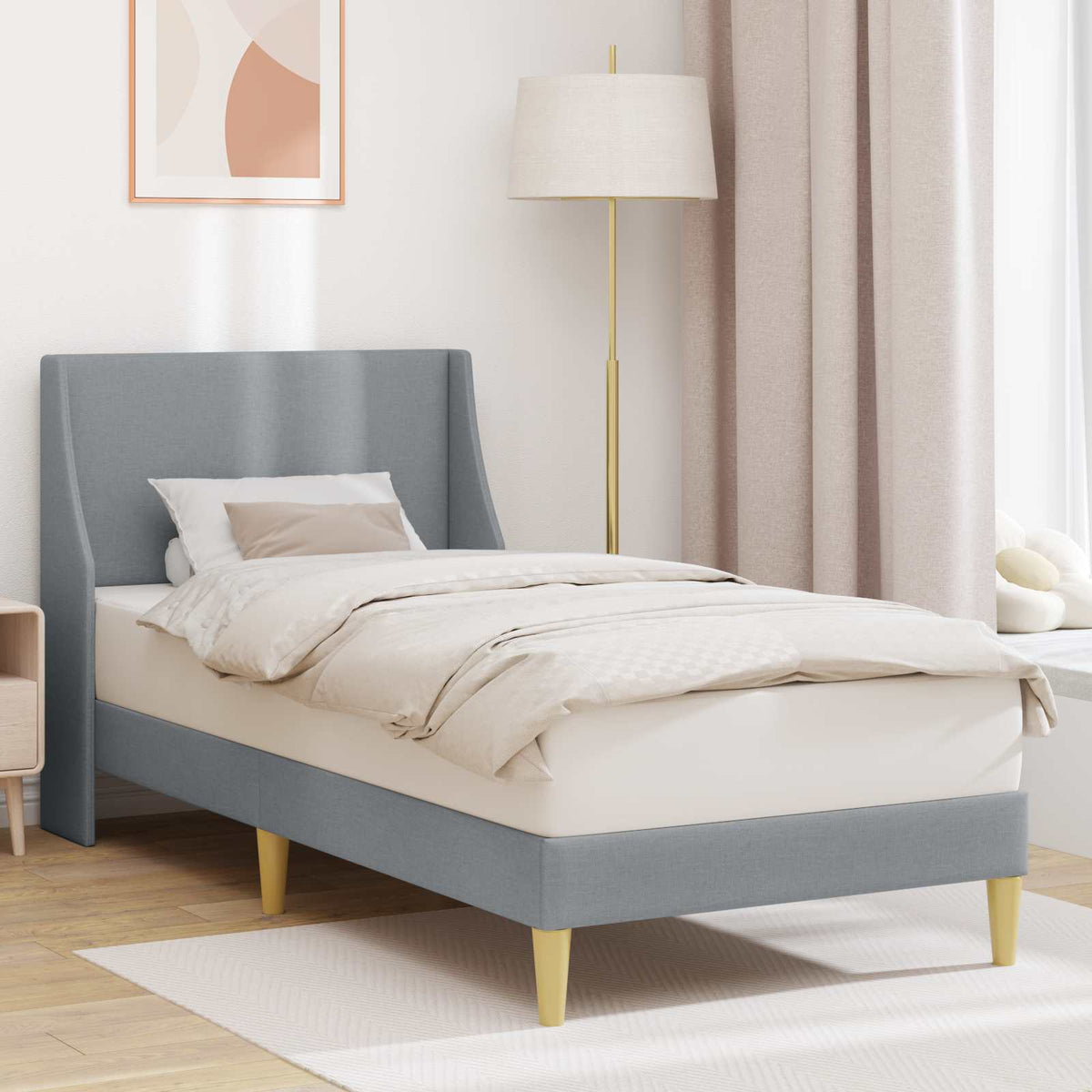 Bedframe met hoofdeinde aansluitplaat is nu te koop bij PeponiXL, paradijselijk wonen!