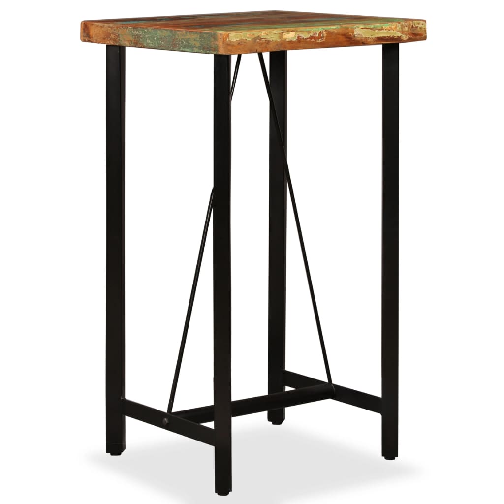 Bartafel 60x60x107 cm massief gerecycled hout is nu te koop bij PeponiXL, paradijselijk wonen!