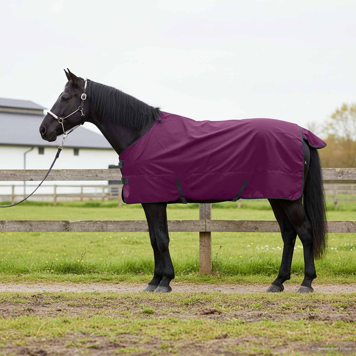 Paardendeken Donkergroen en Zwart 145 cm Polyester is nu te koop bij PeponiXL, paradijselijk wonen!